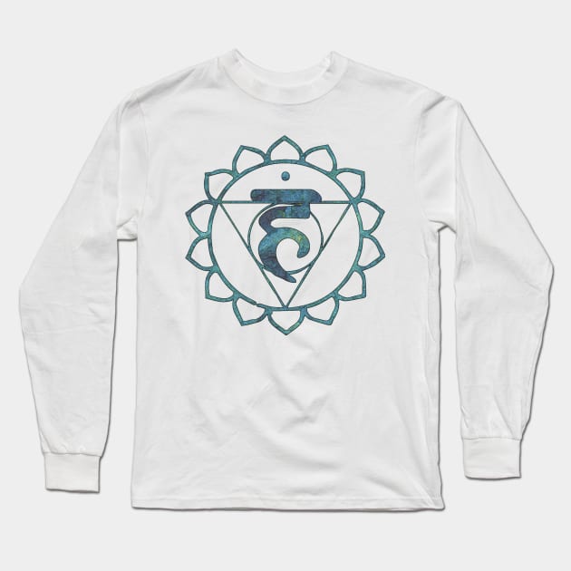 Throat Chakra Long Sleeve T-Shirt by bywhacky